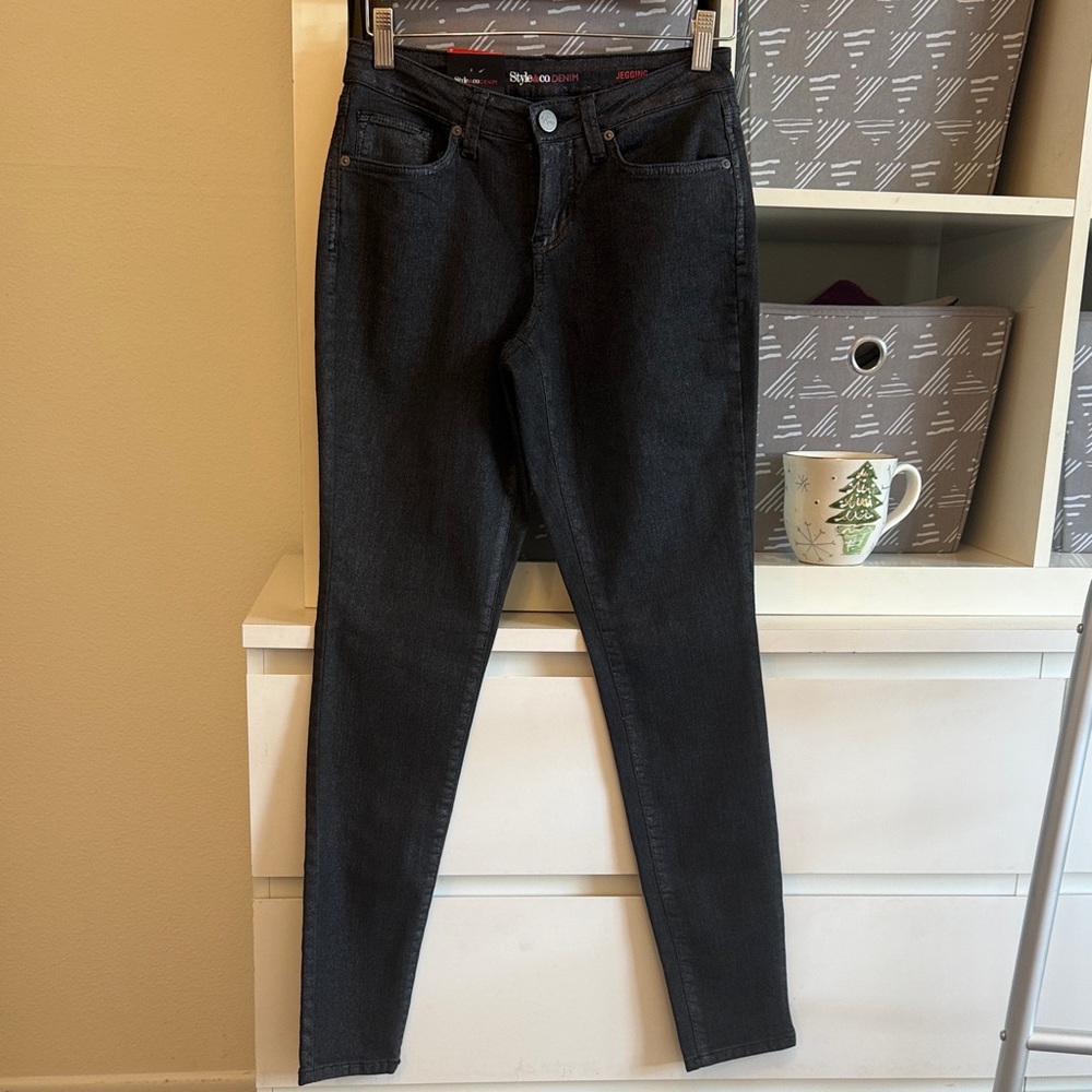 Style & Co. Women's Charcoal Skinny Jeans